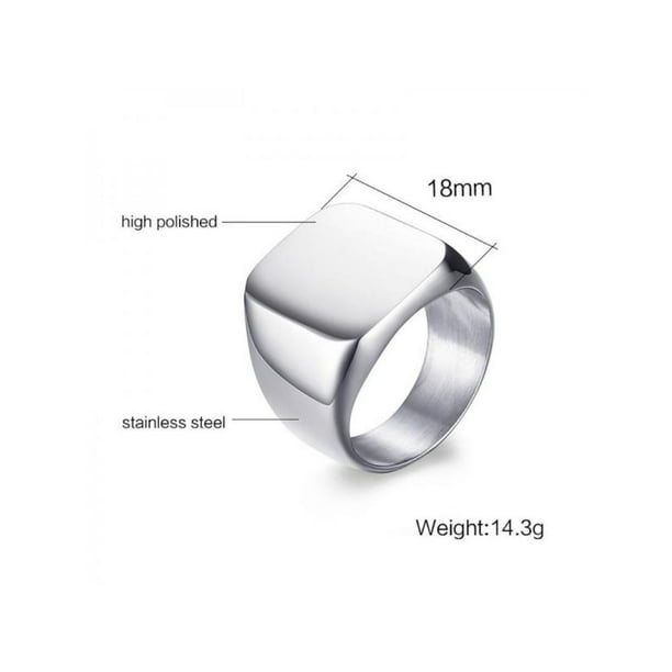 Gold Silver Titanium Steel Polished Black Enamel Men Women Fashion Biker Rings Gold Silver Titanium Steel Polished Black Enamel Men Women Fashion Biker Rings